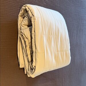 Queen size alternative down all season comforter, light khaki